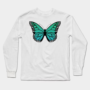 Mariposa monarca - TURQUOISE Long Sleeve T-Shirt